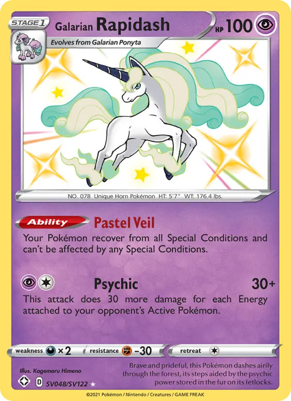 Rapidash di Galar – Holo