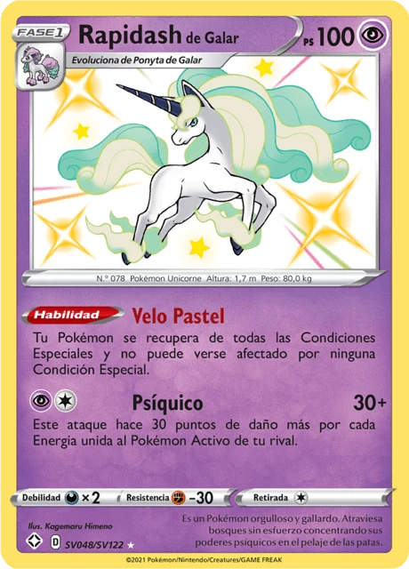 Rapidash de Galar – Holo