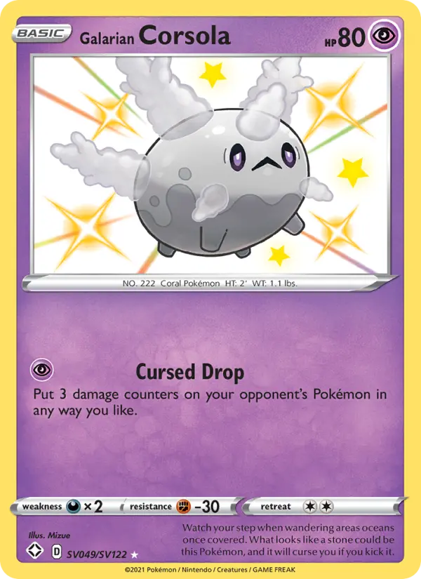 Galarian Corsola – Holo