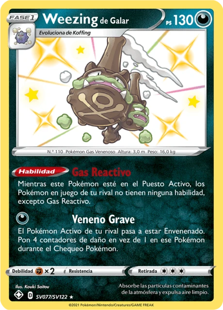 Weezing de Galar – Holo