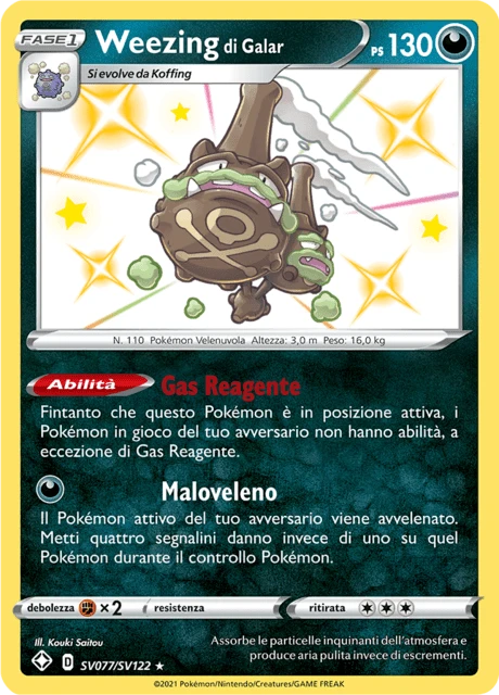 Weezing di Galar – Holo