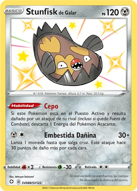 Stunfisk de Galar – Holo