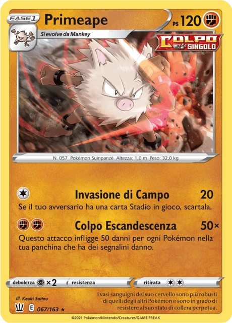 Primeape – Reverse Holo