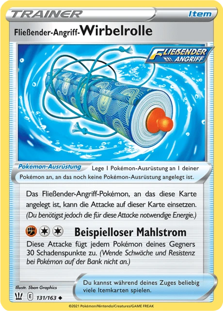 Fließender-Angriff-Wirbelrolle – Reverse Holo