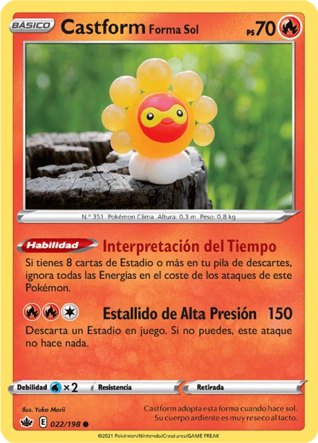 Castform Forma Sol