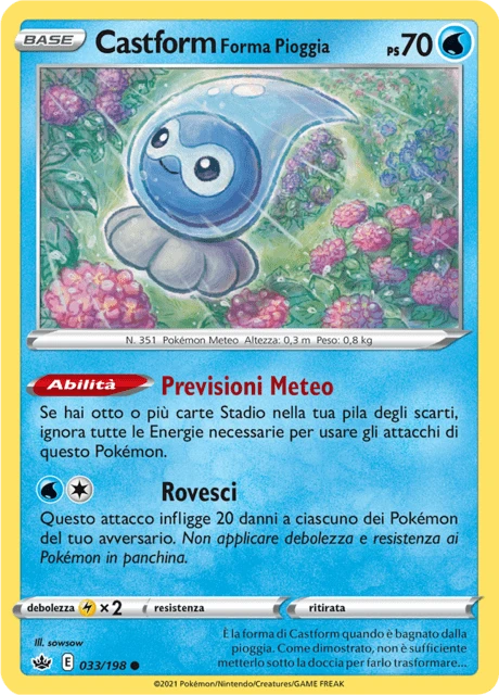 Castform Forma Pioggia