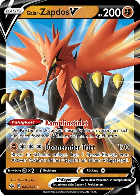 Galar-Zapdos V – Holo