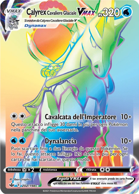 Calyrex Cavaliere Glaciale VMAX – Holo