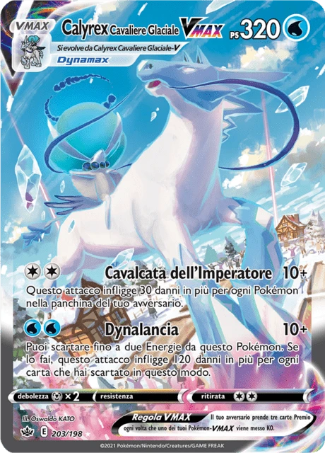 Calyrex Cavaliere Glaciale VMAX – Holo