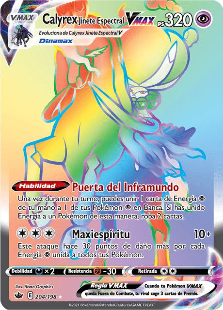 Calyrex Jinete Espectral VMAX – Holo