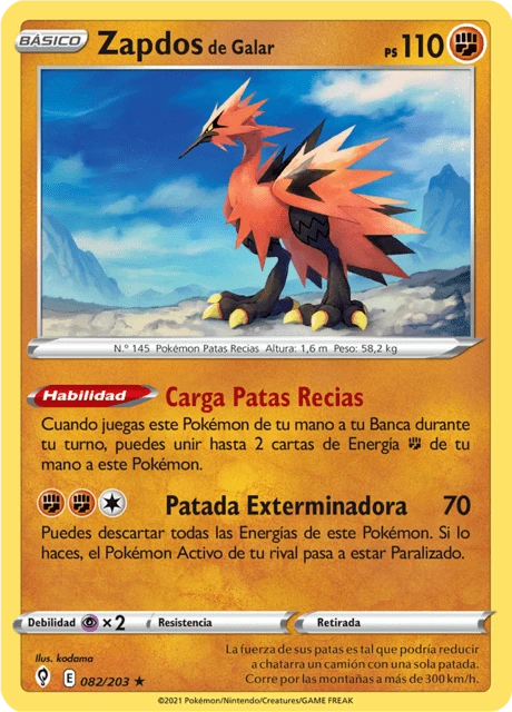 Zapdos de Galar – Reverse Holo