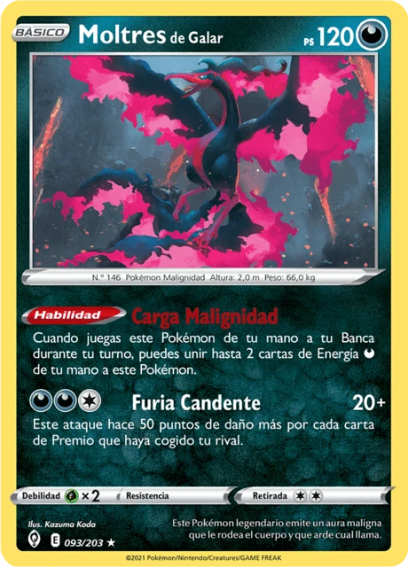 Moltres de Galar – Reverse Holo