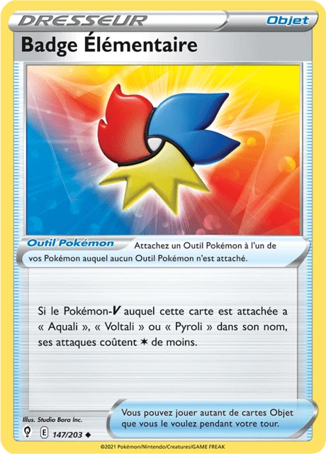 Badge Élémentaire – Reverse Holo