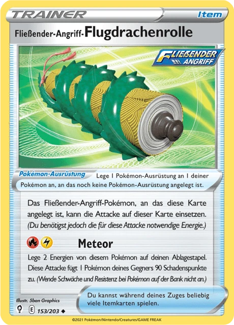 Fließender-Angriff-Flugdrachenrolle – Reverse Holo