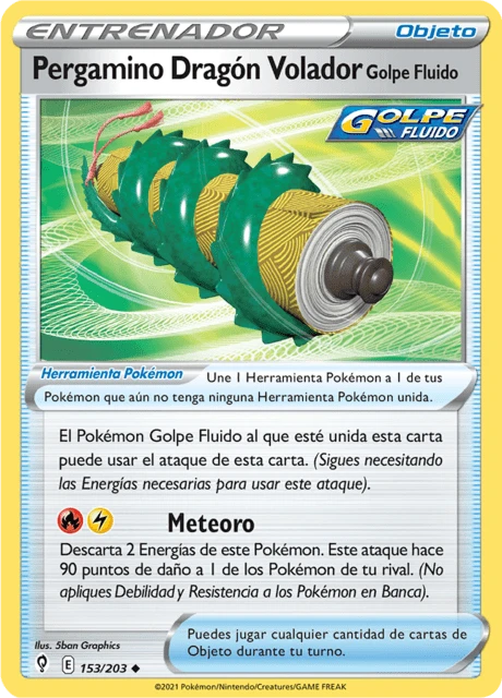 Pergamino Dragón Volador Golpe Fluido – Normal