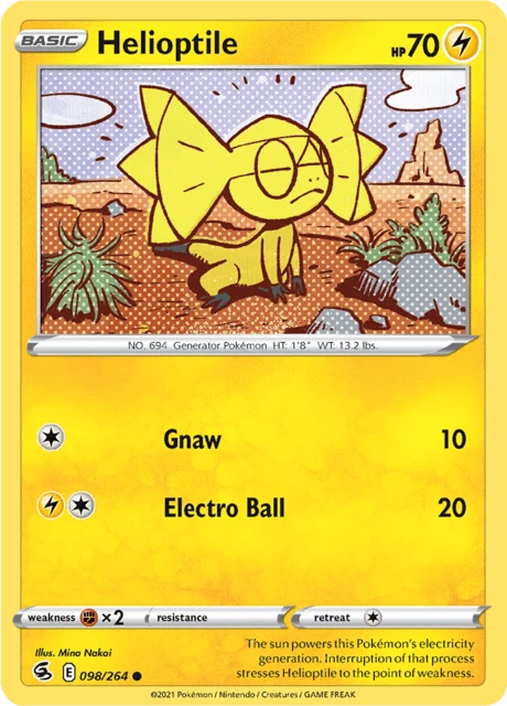 Helioptile – Reverse Holo