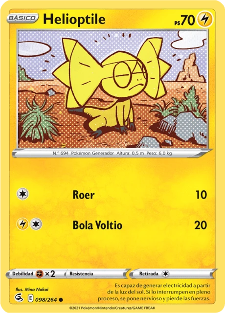 Helioptile – Reverse Holo