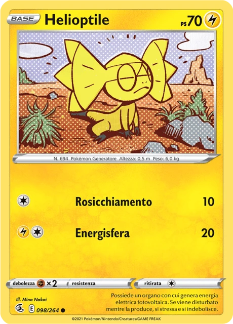 Helioptile – Reverse Holo
