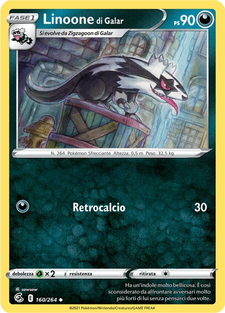Linoone di Galar – Reverse Holo