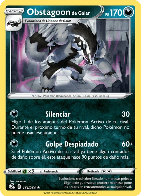 Obstagoon de Galar – Holo