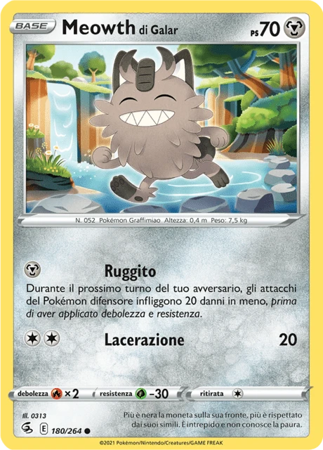 Meowth di Galar – Reverse Holo