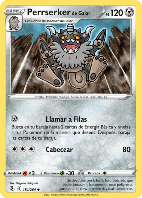 Perrserker de Galar – Normal