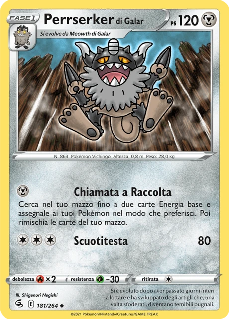 Perrserker di Galar – Reverse Holo