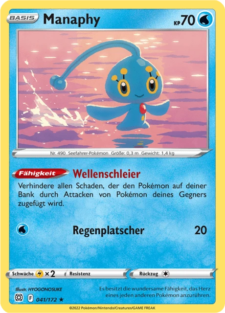 Manaphy – Reverse Holo
