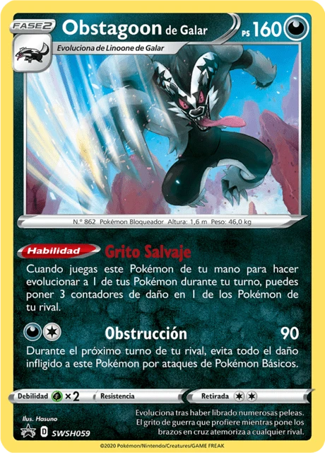 Obstagoon de Galar – Holo