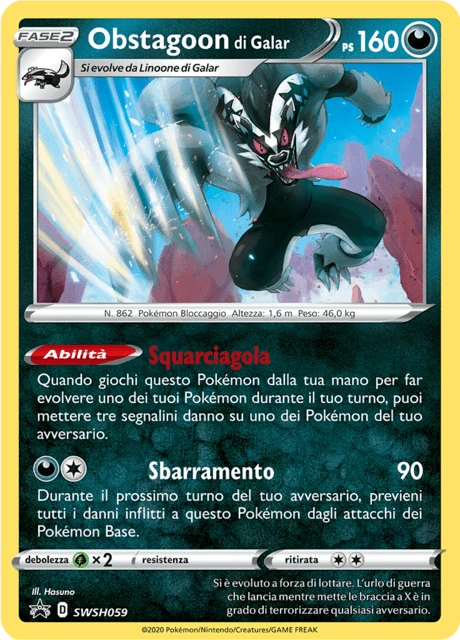 Obstagoon di Galar – Holo
