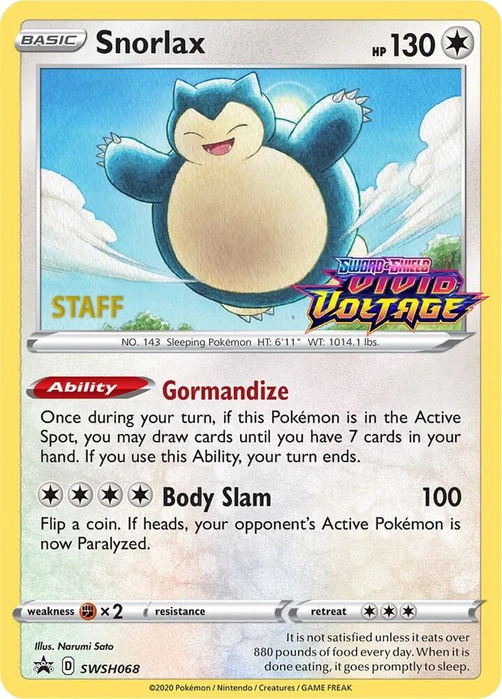 Snorlax – Normal · Stamped