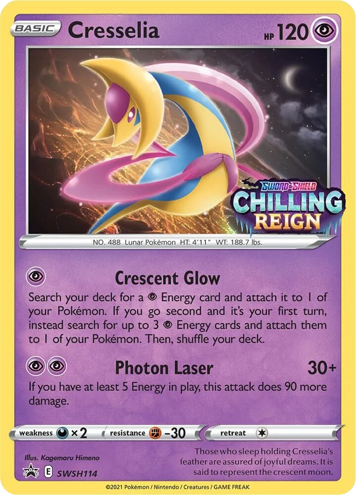 Cresselia – Holo · Stamped