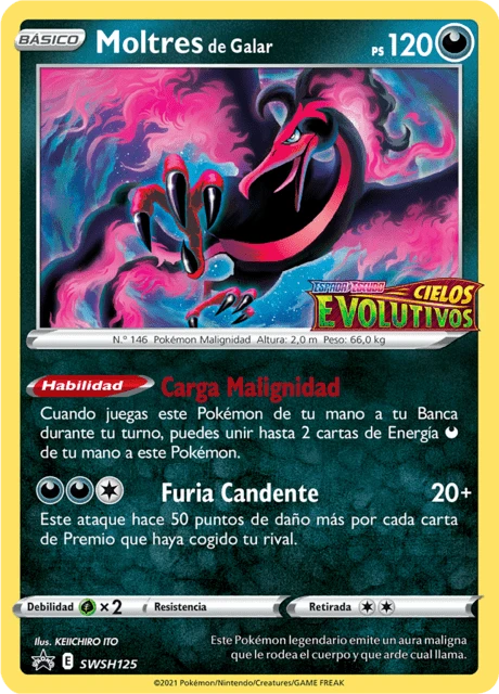 Moltres de Galar – Holo