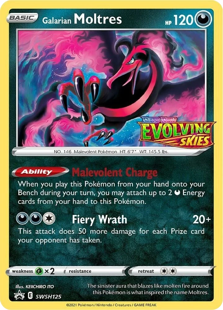 Moltres di Galar – Holo · Stamped