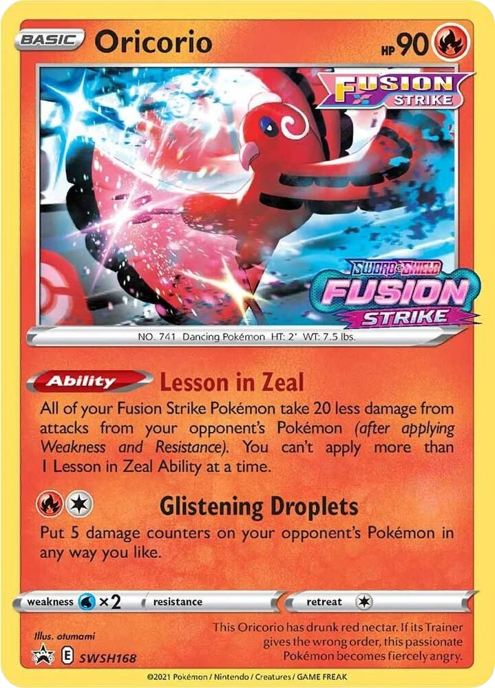 Oricorio – Holo · Stamped