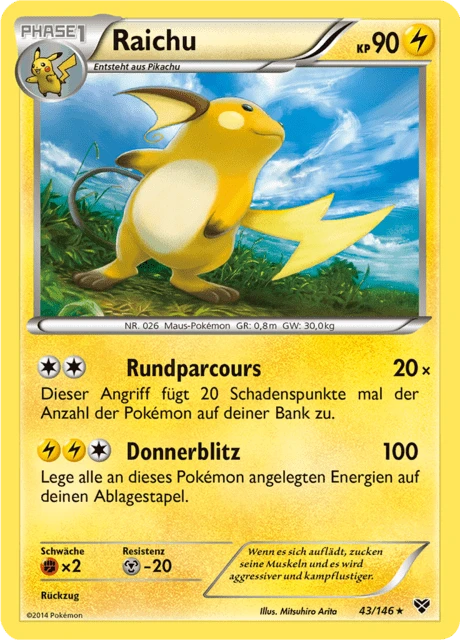 Raichu – Reverse Holo