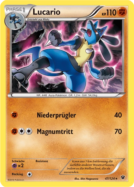 Lucario – Reverse Holo