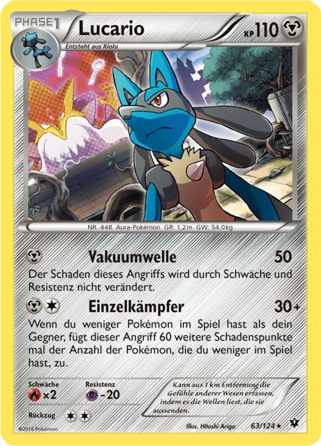 Lucario – Reverse Holo