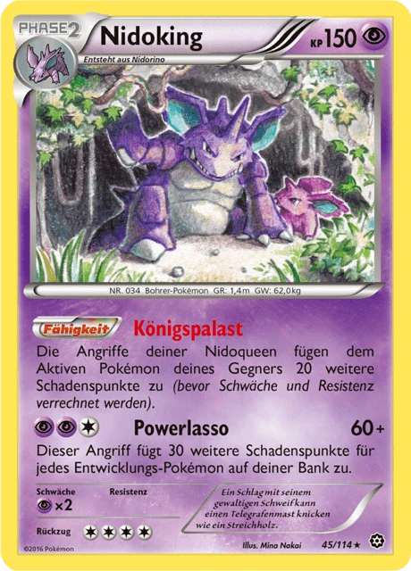 Nidoking – Reverse Holo