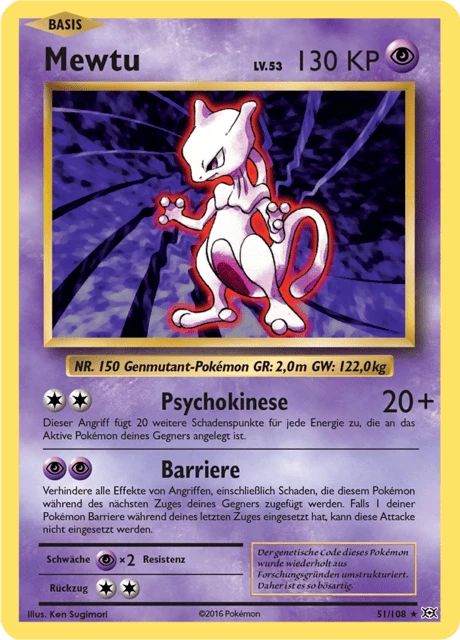 Mewtu – Reverse Holo