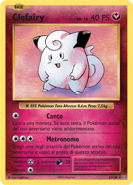 Clefairy – Reverse Holo