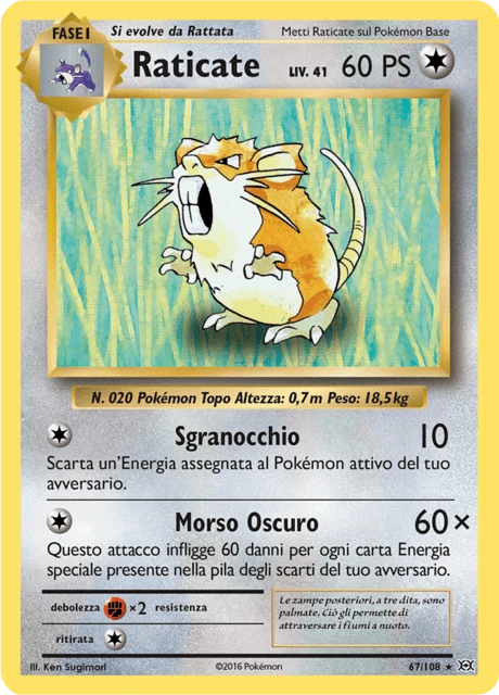 Raticate – Reverse Holo