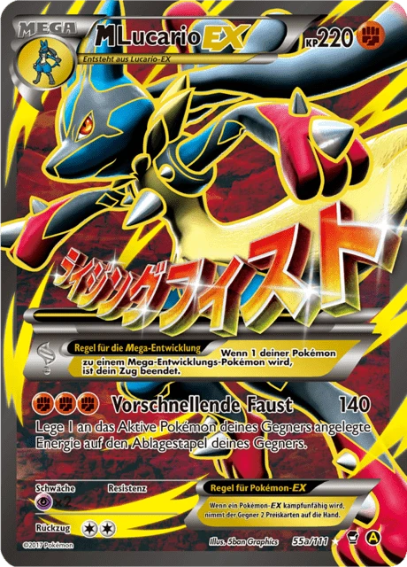 M-Lucario-EX – Reverse Holo