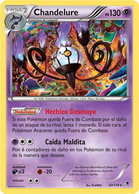 Chandelure – Reverse Holo