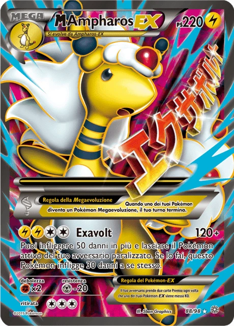M Ampharos-EX – Holo