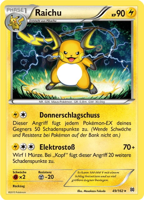 Raichu – Reverse Holo